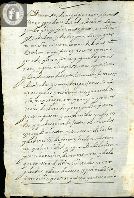Urrutia de Vergara Papers, back of page 132, folder 9, volume 1, 1664