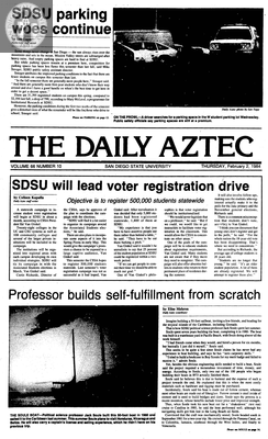 The Daily Aztec: Thursday 02/02/1984