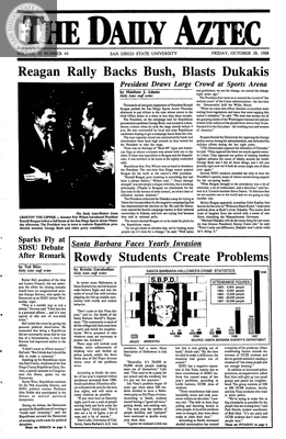 The Daily Aztec: Friday 10/28/1988