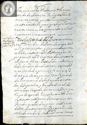 Urrutia de Vergara Papers, back of page 137, folder 9, volume 1, 1664