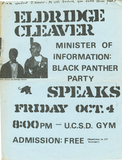 Eldridge Cleaver minister of information: Black Panther Party Speaks 