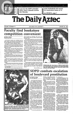The Daily Aztec: Friday 01/30/1987