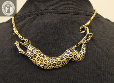 Gold panther necklace, 2017
