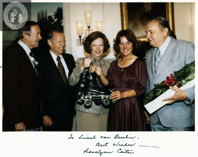 Lionel Van Deerlin, Clair Burgener and Rosalynn Carter, 1979