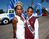 Mr. and Miss Gay Ebony in Pride parade, 2001