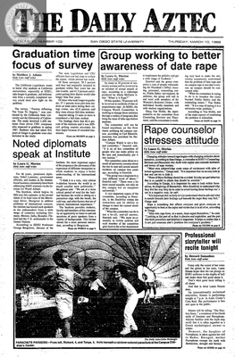 The Daily Aztec: Thursday 03/10/1988