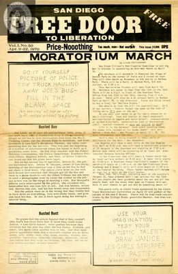 San Diego Free Door to Liberation: 04/09/1970-04/22/1970