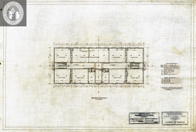 Second Floor Plan, Training Building, San Diego Normal School, 1909