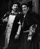 Jerome Raphel and an unidentified actor in King Henry VIII, 1965