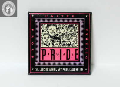 "Proud united diverse pride," 1993