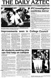 The Daily Aztec: Tuesday 09/11/1984