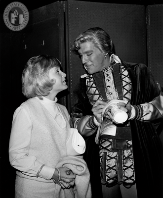 Charles Macaulay and an unidentified woman in Much Ado About Nothing, 1964