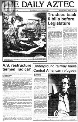 The Daily Aztec: Wednesday 03/28/1984