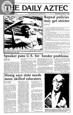 The Daily Aztec: Wednesday 05/01/1985