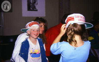 Children with hats, 1990