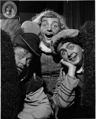 Miller Bushway, Robert O'Neal, and Abe Polsky in Twelfth Night, 1954