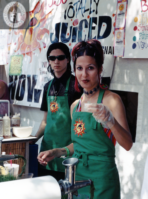 Totally Juiced vendor at Pride Festival, 1998