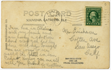 Back, photographic card, Hotel St. Catherine, 1919