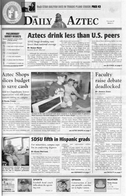 The Daily Aztec: Wednesday 08/29/2001