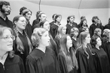 Unidentified students during a choral performance