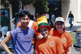 People wear San Diego Pride T-shirts at San Diego Pride, 1996