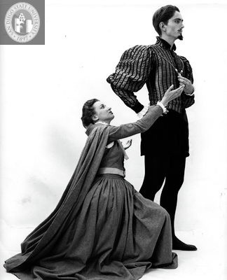 Astrid Willsrud and Michael Ebert in Measure for Measure, 1955