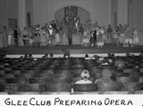 Glee Club preparing opera, 1935