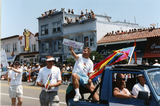 Duck Pride parade car at Pride parade, 1996