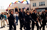 San Diego Police officers in Pride parade, 1999