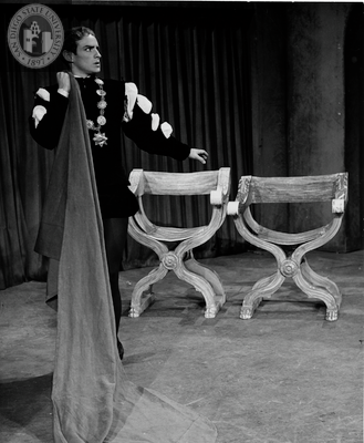 William Ball in Hamlet, 1955