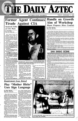 The Daily Aztec: Friday 12/02/1988