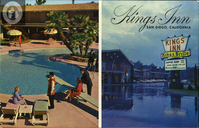 Kings Inn San Diego picture postcard