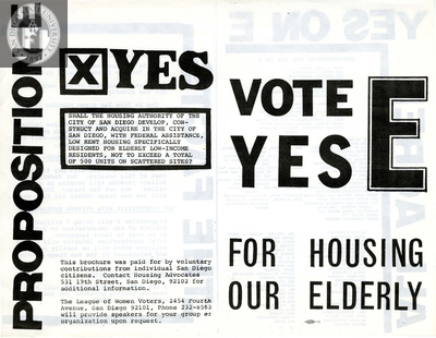 Brochure on proposition E, 1972