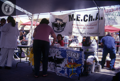 MECHA at Family Weekend tabling event, 2000
