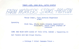 Farm Workers Strike - Pro and Con
