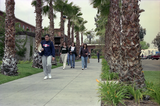 Students passing Olmeca Hall, 1999