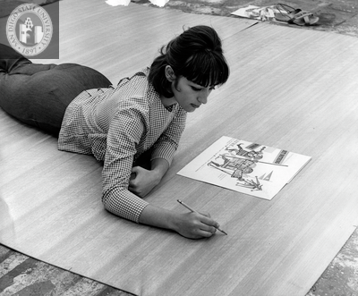 Artist Lisa Alley in Shakespeare Festival, 1964