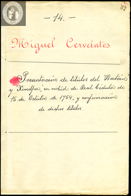 Urrutia de Vergara Papers, page 37, folder 14, volume 2