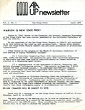 American Association of University Professors (AAUP) newsletter, April 1972