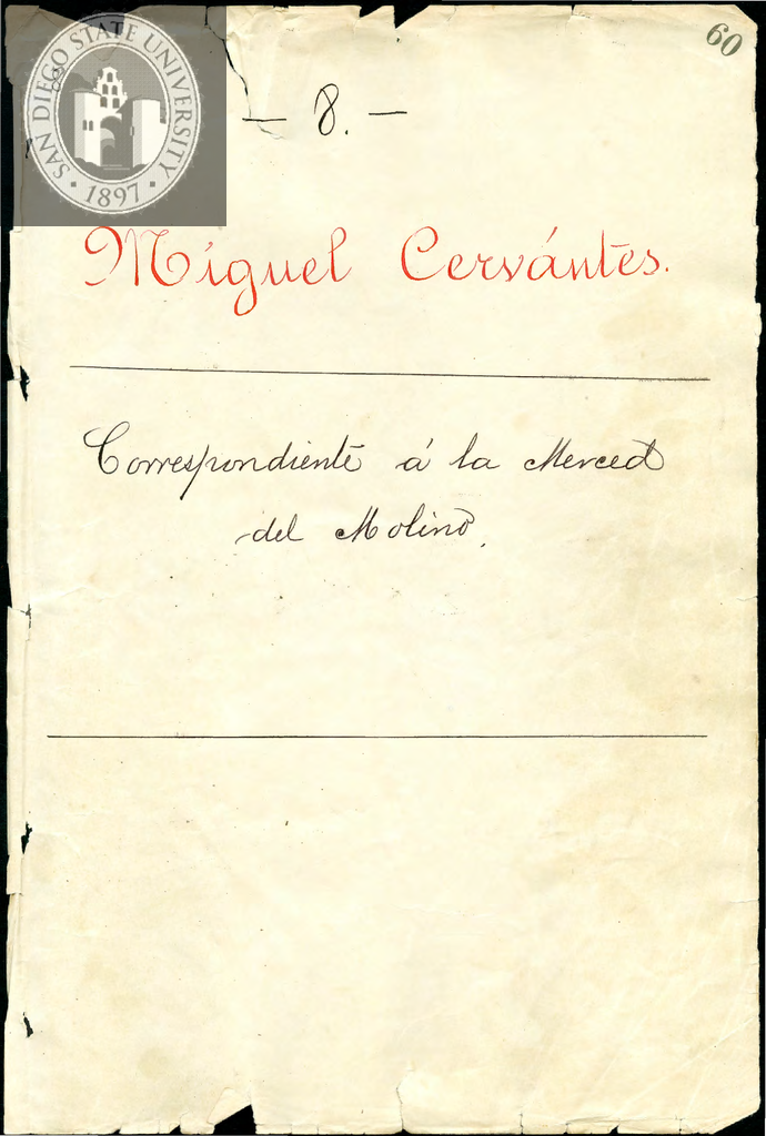 Urrutia de Vergara Papers, folder 8, volume 1