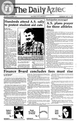 The Daily Aztec: Wednesday 05/14/1986