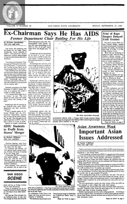 The Daily Aztec: Friday 09/23/1988