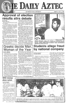 The Daily Aztec: Friday 05/06/1988