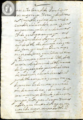 Urrutia de Vergara Papers, back of page 141, folder 9, volume 1, 1664