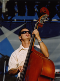Bass player at Pride Festival, 2002
