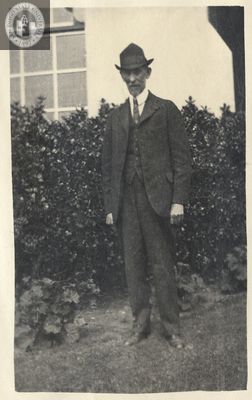 Portrait of a man in Del Mar, 1919