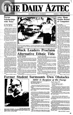 The Daily Aztec: Monday 02/06/1989