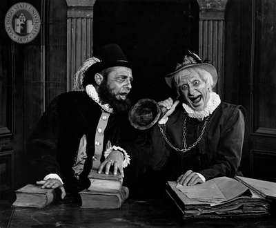 Edwin Barron and Nicholas Kepros in Much Ado About Nothing, 1964