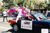 Earl Storm, Cartoonist, in Pride parade car, 1997