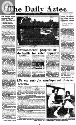 The Daily Aztec: Tuesday 10/30/1990